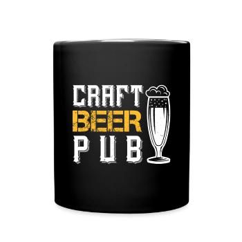 CRAFT BEER PUB - Full Colour Mug - black - Front