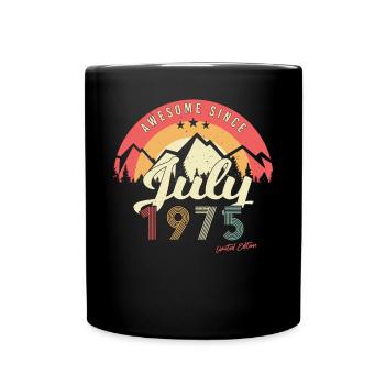 1975 In July Limited Edition - Full Colour Mug - black - Front