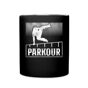 Parkour Free Running Traceur - Full Colour Mug - black - Front