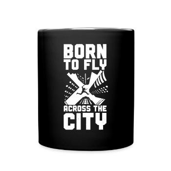 Parkour Free Running Traceur - Tasse einfarbig - Schwarz - Vorne