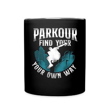 Parkour Free Running Traceur - Mug uni - noir - Devant