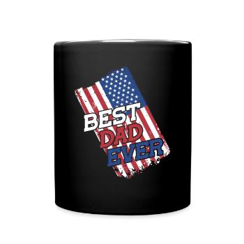 Meilleur papa patriotique de tous les temps Fête des Pères - Mug uni - noir - Devant