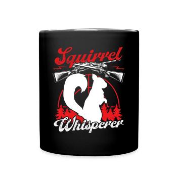 Enlèvement d’écureuil Drôle d’écureuil Chuchoteur - Mug uni - noir - Devant