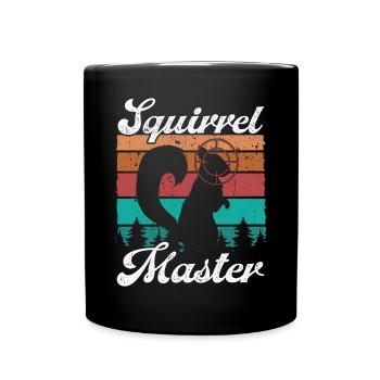 Enlèvement d’écureuil Vintage Drôle d’écureuil Maître - Mug uni - noir - Devant