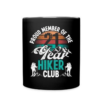 21 Year Old Hiker Mountains Hiking Birthday 21 - Tasse einfarbig - Schwarz - Vorne