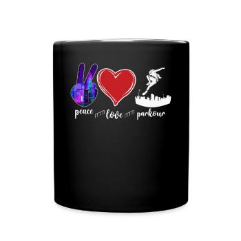Parkour Free Running Traceur Fille - Mug uni - noir - Devant
