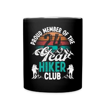 24 Year Old Hiker Mountains Hiking Birthday 24 - Tasse einfarbig - Schwarz - Vorne