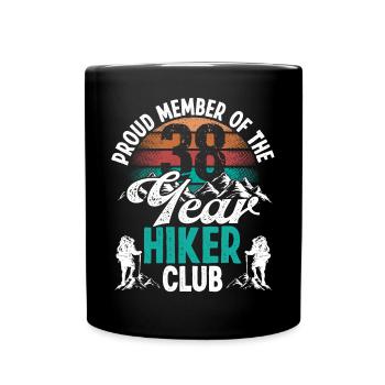 38 Year Old Hiker Mountains Hiking Birthday 38 - Tasse einfarbig - Schwarz - Vorne