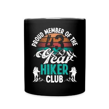 43 Year Old Hiker Mountains Hiking Birthday 43 - Tasse einfarbig - Schwarz - Vorne