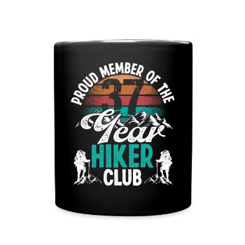37 Year Old Hiker Mountains Hiking Birthday 37 - Tasse einfarbig - Schwarz - Vorne