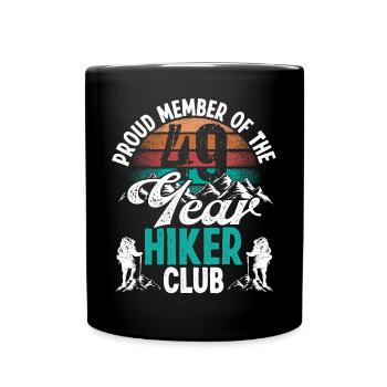 49 Year Old Hiker Mountains Hiking Birthday 49 - Tasse einfarbig - Schwarz - Vorne