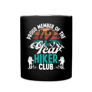 42 Year Old Hiker Mountains Hiking Birthday 42 - Tasse einfarbig - Schwarz - Vorne