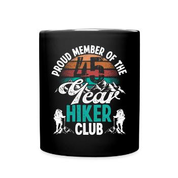 45 Year Old Hiker Mountains Hiking Birthday 45 - Tasse einfarbig - Schwarz - Vorne
