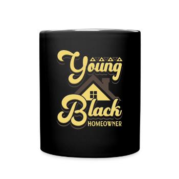 Jeune propriétaire noir Propriétaire Constructeur de maison Constructeur - Mug uni - noir - Devant