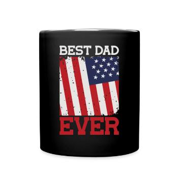 Meilleur papa patriotique de tous les temps Fête des Pères - Mug uni - noir - Devant