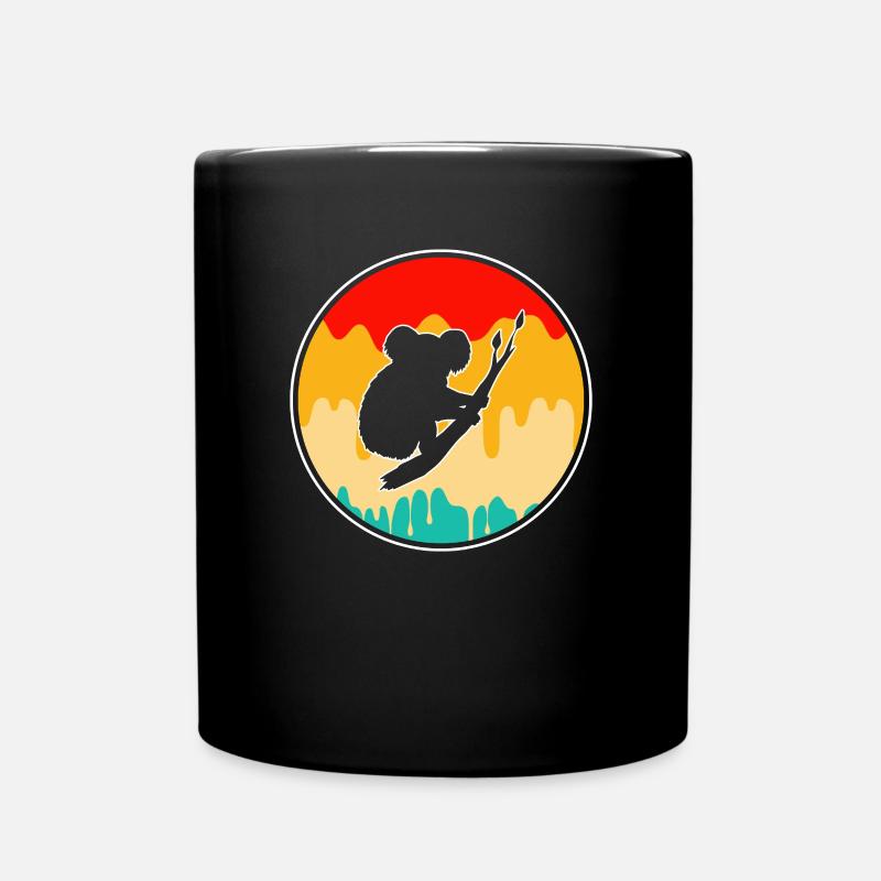 Koala Retro - Tasse einfarbig - Schwarz