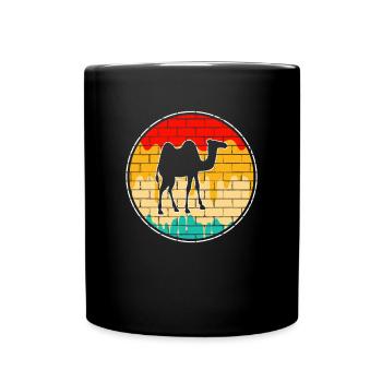 Camel Rétro - Mug uni - noir - Devant