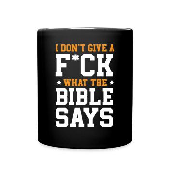 Agnostizismus Atheismus Anti-Religion Agnostischer Teufel - Tasse einfarbig - Schwarz - Vorne