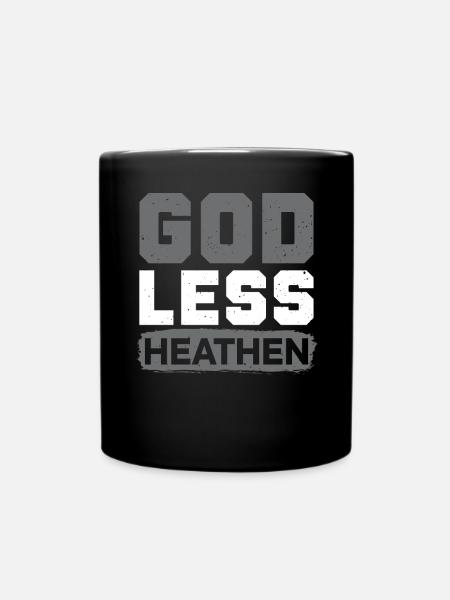 Athée agnostique anti-religion païenne impie - Mug uni - noir