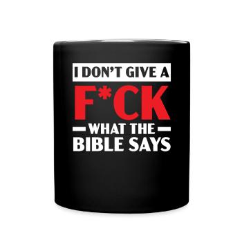 Agnostizismus Atheismus Anti-Religion Agnostischer Teufel - Tasse einfarbig - Schwarz - Vorne