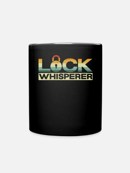 Schlossflüsterer Schlosserei Schloss Picking Schlosser - Tasse einfarbig - Schwarz