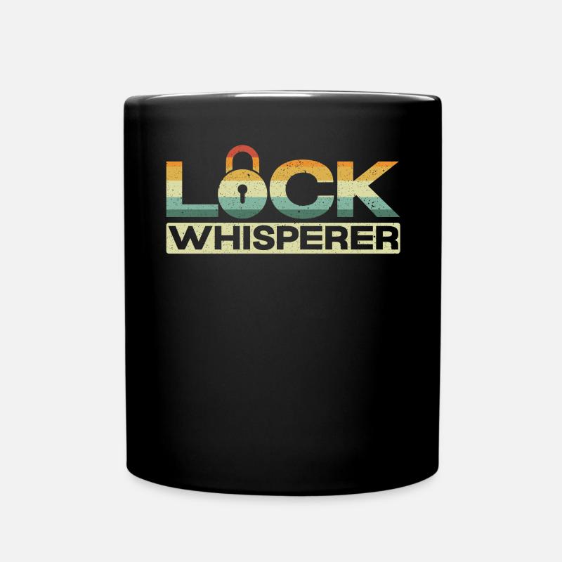 Schlossflüsterer Schlosserei Schloss Picking Schlosser - Tasse einfarbig - Schwarz