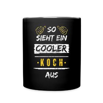 So Sieht Ein Cooler Koch Aus Arbeitsshirt - Tasse einfarbig - Schwarz - Vorne