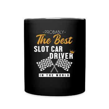 Best Slot Car Driver World Car Drag Racing Slot - Full Colour Mug - black - Front