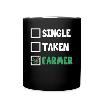 Farmer Single Taken Farmer Farmer Agriculture - Full Colour Mug - black - Front