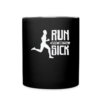 Jogger Runner Marathon Jogging Ski de fond - Mug uni - noir - Devant