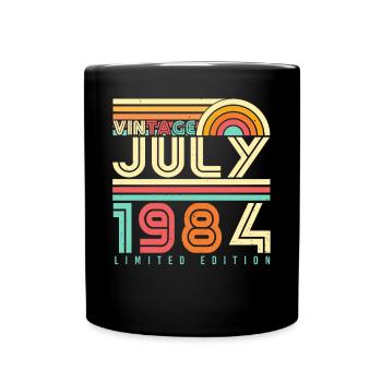 Année de construction 1984 en juillet - Mug uni - noir - Devant