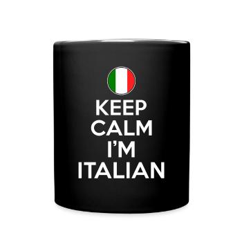 Keep calm in italian - Full Colour Mug - black - Front