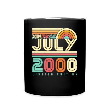 Tolle Geschenkidee Für Juli 2000 - Tasse einfarbig - Schwarz - Vorne