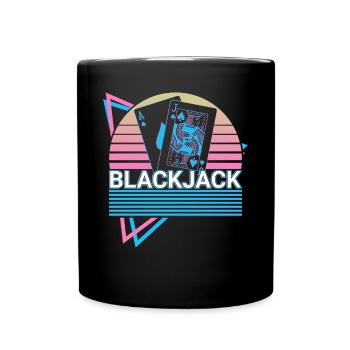 Blackjack Pik Jack Casino Joueur Jeu Gesc - Mug uni - noir - Devant