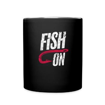 Angler - Tasse einfarbig - Schwarz - Vorne