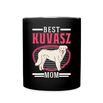Meilleur Kuvasz Dog Mom - Mug uni - noir - Devant