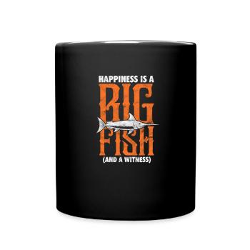 Angler - Tasse einfarbig - Schwarz - Vorne
