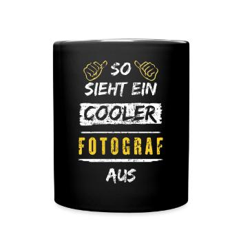 So Sieht Ein Cooler Fotograf Aus Arbeitsshirt - Tasse einfarbig - Schwarz - Vorne