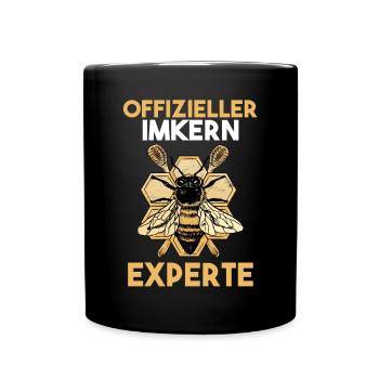 Biene Bienen Imkerei Honig Imker - Tasse einfarbig - Schwarz - Vorne