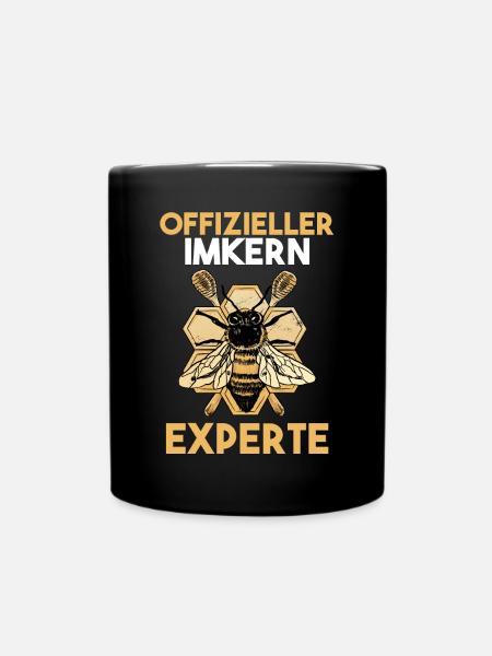 Biene Bienen Imkerei Honig Imker - Tasse einfarbig - Schwarz