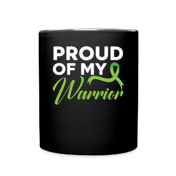 Fier de mon lymphome non hodgkinien guerrier - Mug uni - noir - Devant