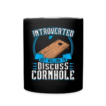 Introverti mais prêt à parler de trou aveugle - Mug uni - noir - Devant