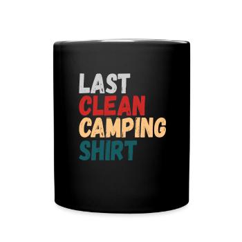 Dernier Camping Propre Chemise Camping Camping-Car Nature - Mug uni - noir - Devant