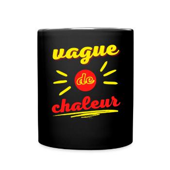 Vague de chaleur - Mug uni - noir - Devant