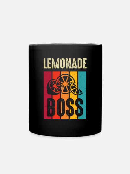 Lemonade Boss Juice Stand - Full Colour Mug - black