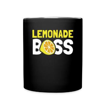 Lemonade Boss Juice Stand - Tasse einfarbig - Schwarz - Vorne