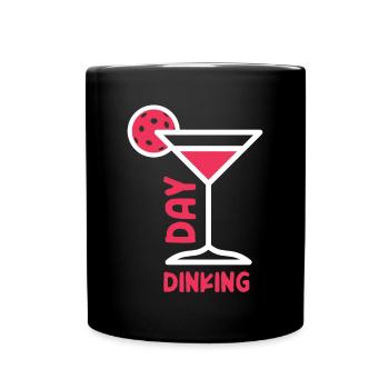 Jour Dinking Drôle Martini Pickleball - Mug uni - noir - Devant