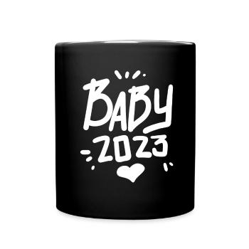Pregnancy Pregnant Baby 2023 - Full Colour Mug - black - Front