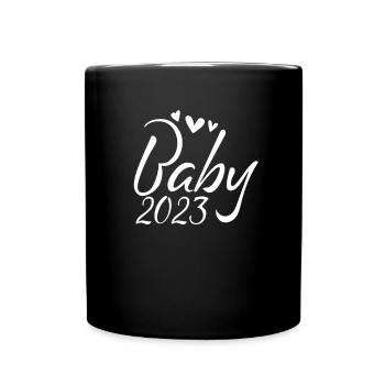 Pregnancy Pregnant Baby 2023 - Full Colour Mug - black - Front