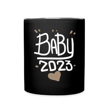 Pregnancy Pregnant Baby 2023 - Full Colour Mug - black - Front